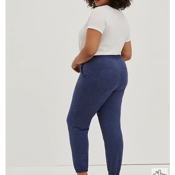 Torrid Happy Camper Navy Brushed Space Dye Hiking Jogger Pants 0X US 12 - Picture 5 of 8